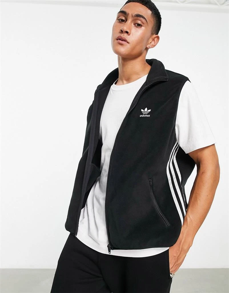 New Men Adidas Adicolor 3 Stripes Vest Thefoil Three Leaf Original M | eBay