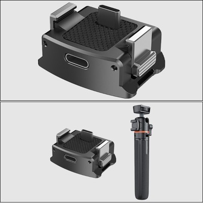 Charging Base with Aluminum and Silicone Grip for Pocket 3