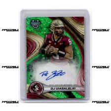 2024 Bowman U Best - Green #BOA-DU DJ Uiagalelei Rookie Auto /99 JERSEY MATCH