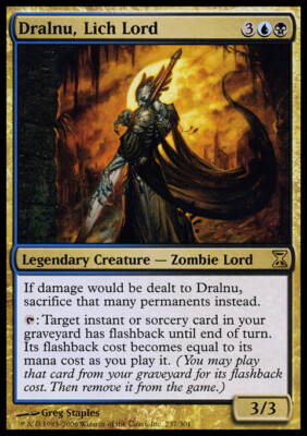 Dralnu, Lich Lord NM, English MTG Time Spiral