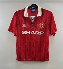 Manchester United Cantona 7 Home Football Shirt 1992/94 Adults Small Umbro G870