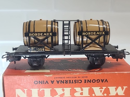 2 Marklin HO Scale 4510 Vinvagn 4504 Oppen Godsvagn Med Ford 12m Asis W/ Boxes - Picture 6 of 13
