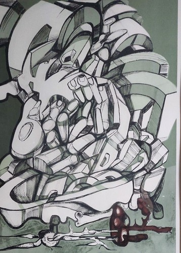 Ernst NEIZVESTNY Signed lithograph "Metal Cry II". Original print by Neizvestny