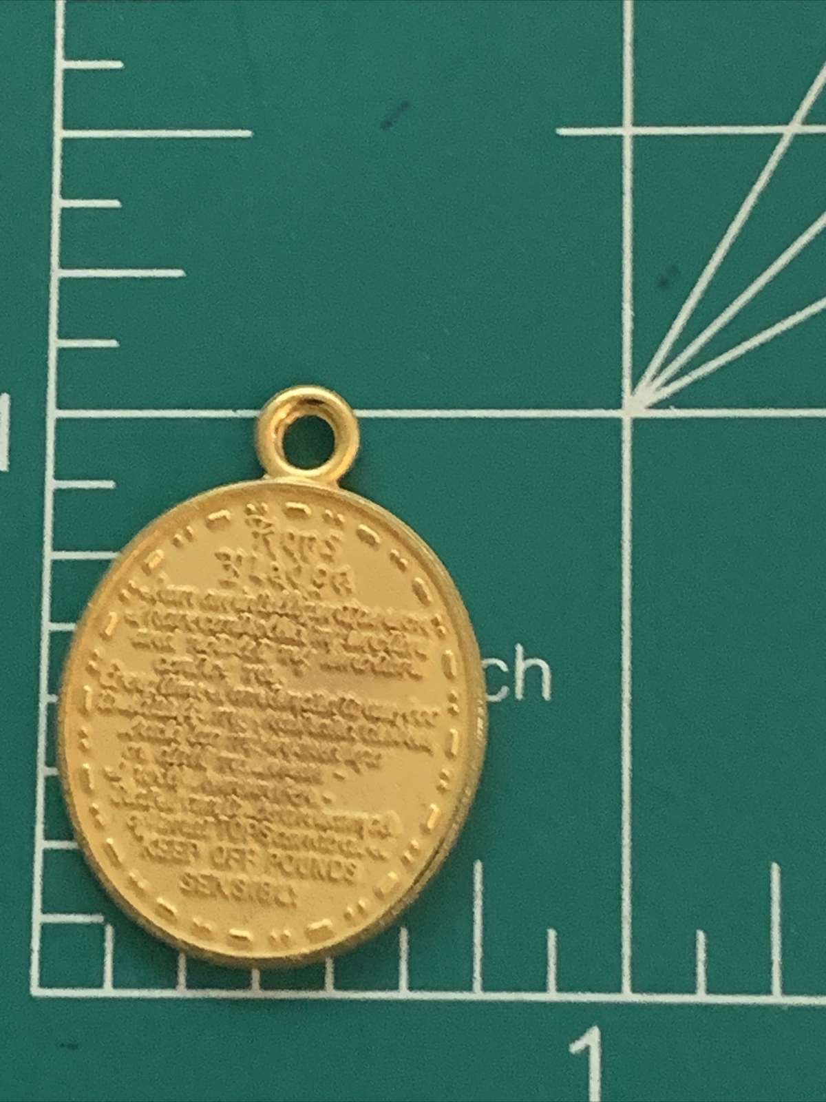 Vintage TOPS KOPS Gold Tone Pledge Charm eBay