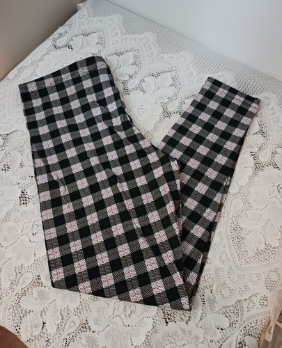 Lot of 2 So Brand Girl's Size XXL (18/20) Leggings Printed Plaid Cotton/Spandex - Picture 3 of 9