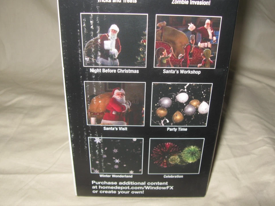 NUEVO Kit Proyector Ventana FX Animado Vacaciones Navidad Año Nuevo Halloween Foto 4 de 4