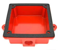 SYSTEM SENSOR WBB Back box, Outdoor, RED  P3