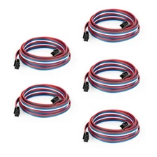 5 Pack 20AWG 4 Pin JST SM Male Female Plug LED Connector 6.56FT/2m Extension ...