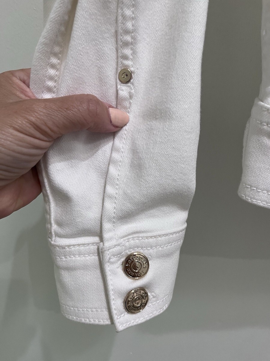 kate spade デニムジャケット Mサイズ Kate Spade White Denim Jean Jacket Size XS | eBay