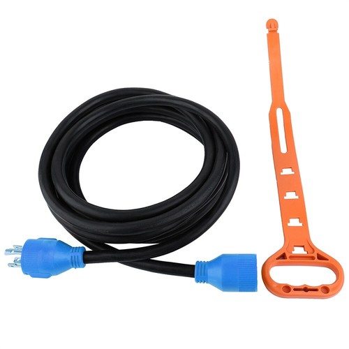 Generator Extension Cord 20 Ft 4 Prong Power Cable 10 Gauge 30 Amp Adapter Plug - Picture 9 of 23