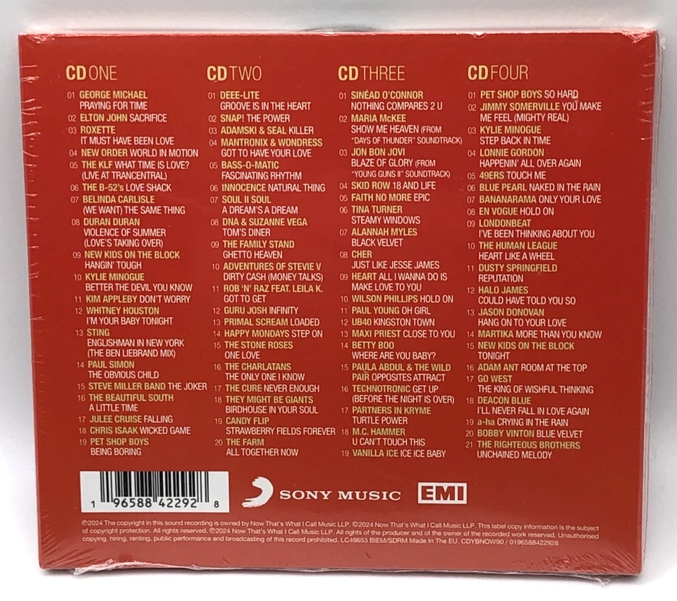 NOW Yearbook 1990 CD Album Compilation (4xCDs) New Sealed Foto 2 de 4