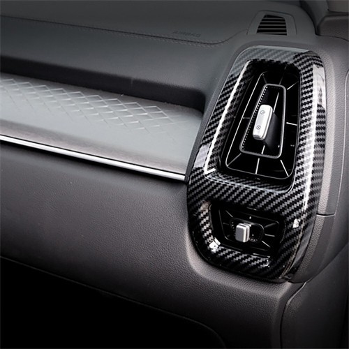 For Kia Sorento 2021-23 Carbon Fibre ABS Dashboard Air Vent Outlet Cover Trim - Picture 4 of 6