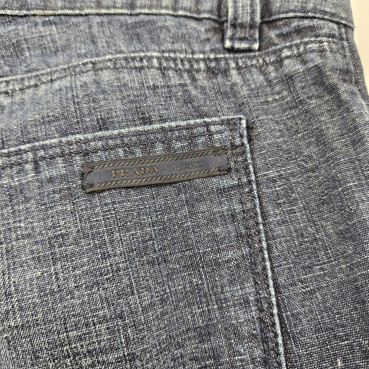 PRADA Contour Fit Straight Leg Jeans Dark Wash Women's Size PRADA Contour Fit Straight Leg Jeans Dark Wash Women's Size