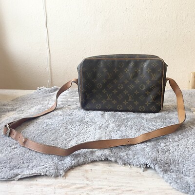 Selten Original Louis Vuitton Monogram Tasche USA Messenger Schultertasche bag