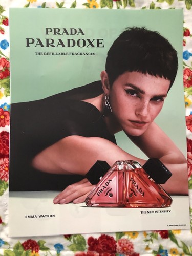 PRADA PARADOXE EMMA WATSON PRADA Fragrance Art Laminated Wall Poster