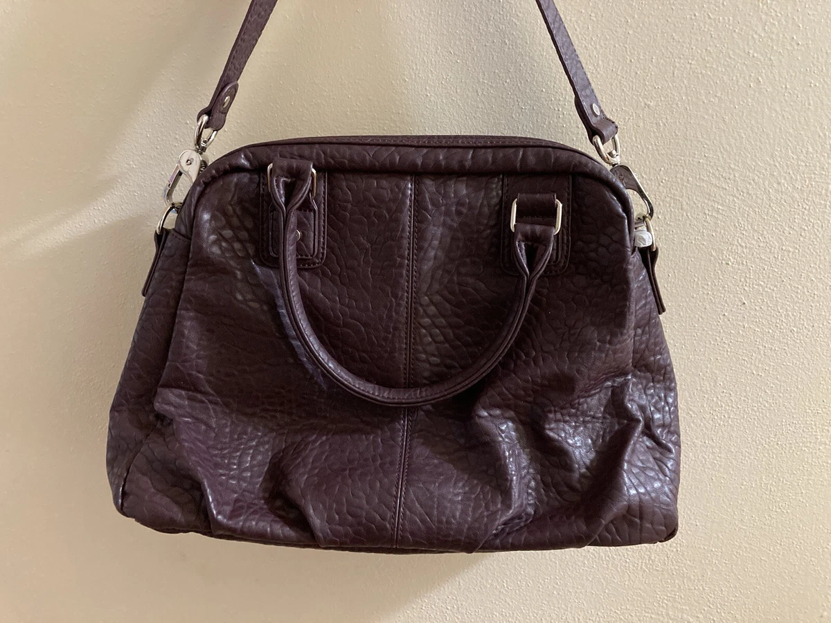 Thirty One 31 Jewell by Thirty One Purple Plum Pebble Crossbody