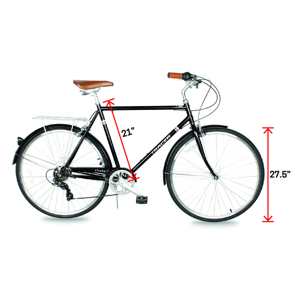 Tracer Osaka Hybrid Bikes for Men,26 Tracer Osaka Hybrid Bikes for Men,26