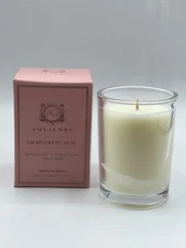 AQUIESSE AQ Grapefruit Acai Soy Scented Boxed Gift Candle 6.5 oz NEW IN BOX