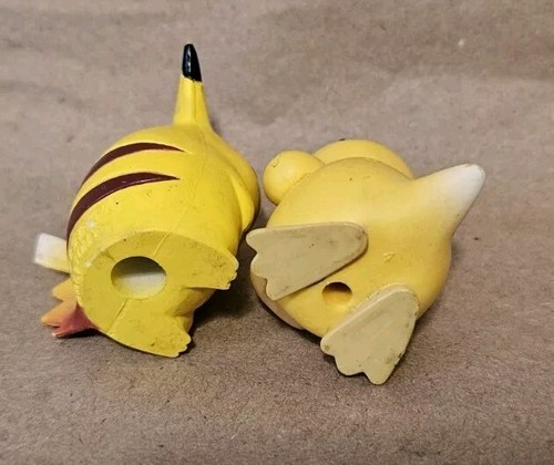 TOMY “Fat” Pikachu + CGTSJ Psyduck - 90s Pokemon Figure Miniature Pencil Topper - Picture 3 of 3