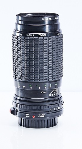 Canon Fit Sigma Zoom lens Macro 80-200mm MF f4.5 CANON fit - Picture 4 of 6