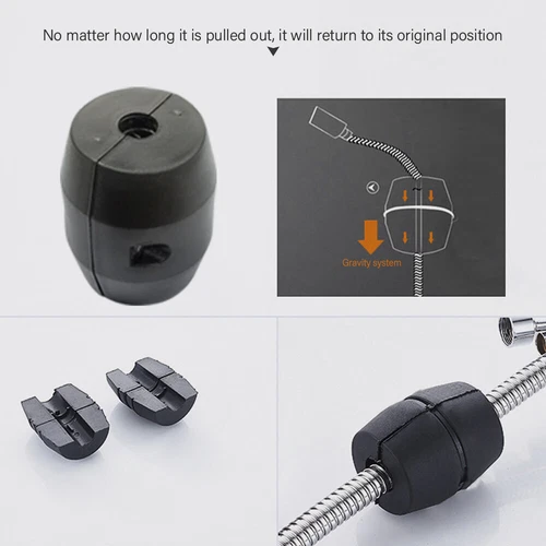 Kitchen Mixer Tap 360° Swivel Pull Out 2-Mode Sink Faucet Laundry Black/Silver - Picture 13 of 19