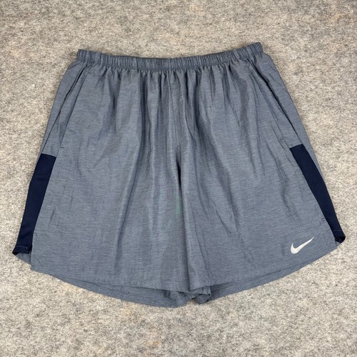 Nike Dri Fit Challenger 7" Lined Running Shorts Lined Blue Mens 2XL XXL TALL