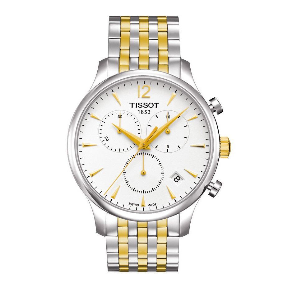 TISSOT Tradition White Two-Tone Men's Watch T0636372203700 Classic