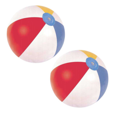 Wasserball klassisch aufblasbar Ø30cm Strandball Poolball Beachball Wasserspiel