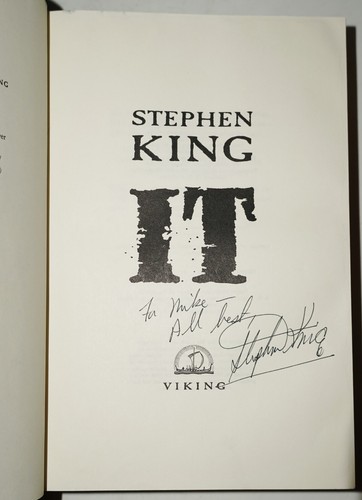 IT *SIGNED* ~ NEAR FINE, 1ST/1ST PRINTING~ STEPHEN KING, WITH LOA - Picture 3 of 12