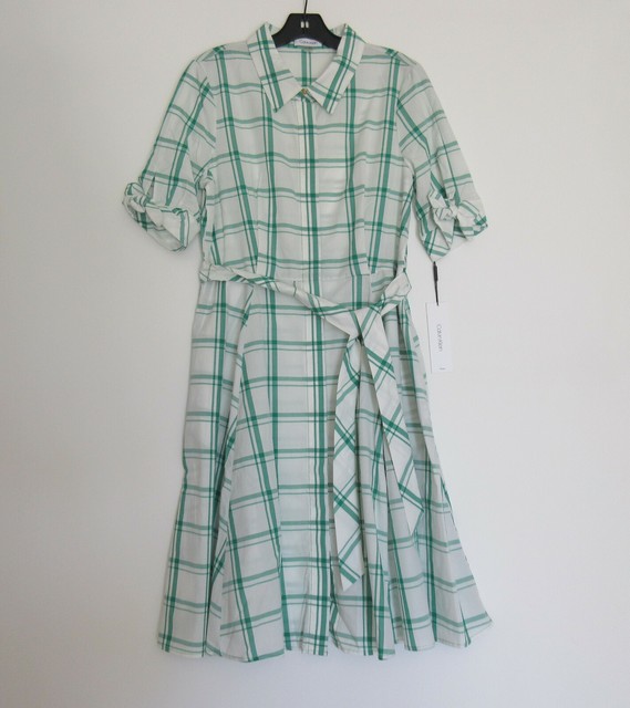 calvin klein button down dress
