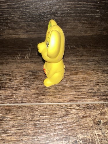 Vintage Rubber Mouse Love Toy Figure Yellow Green 3.5” Taiwan RELIANCE PRODUCTS - Picture 2 of 7