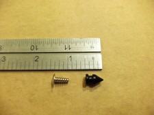 12MM 1/2" Black Rivet Back Dog Collar Spikes Studs Spots Punk Rock 100 pack 