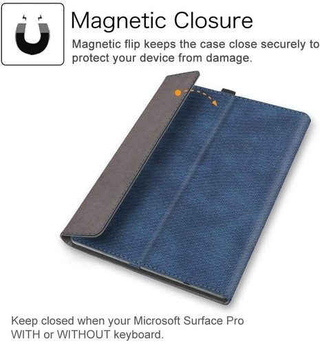 For Microsoft Surface Pro 7/6/5/4/3 Multi Angle Case Portfolio Business Cover US - Picture 9 of 16