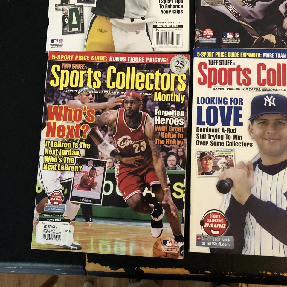 Lote de 9 revistas mensuales de tarjetas deportivas 2008-09 Range-Lebron, Crosby, ARod, Romo! Foto 4 de 4