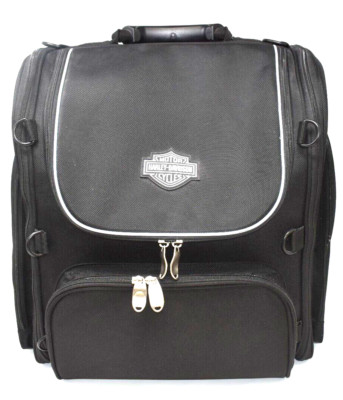 Harley-Davidson  Bar & Shield Zippered Touring Luggage Bag Black Nylon