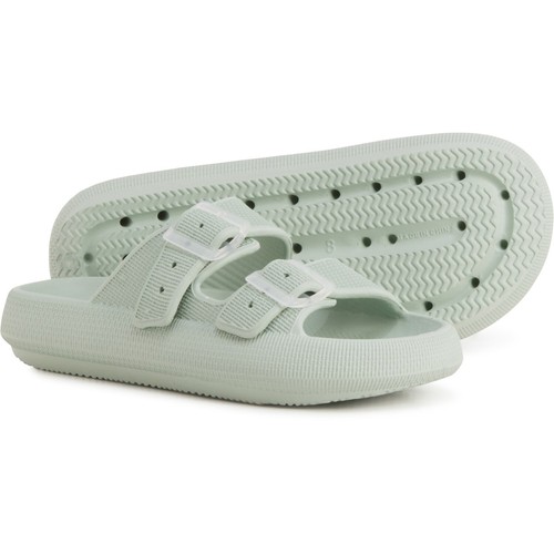 New Women's Green Cushionaire Fame Pillow Cloud Slip On EVA Sandals Shoes 8 | eBay