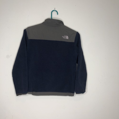 The North Face Jacket Boys Medium Gray Blue Denali Fleece Full Zip Outdoor - Picture 9 of 10