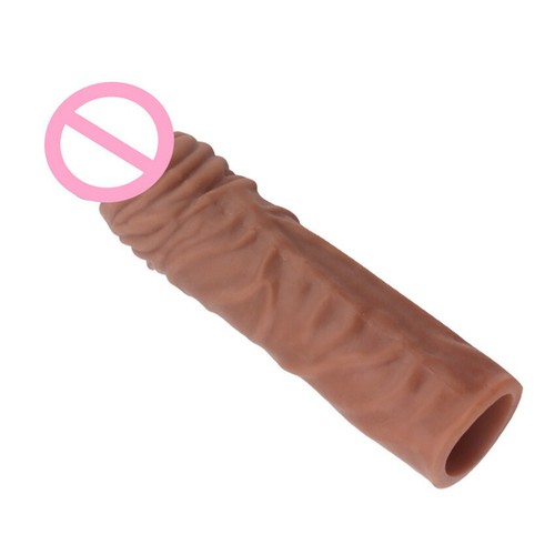 Silicone-Penis-Sheath-Extension-Girth-Extender-Enlarger-Sleeve-Erection-Enhancer - Picture 7 of 10