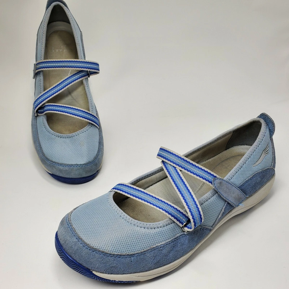 Dansko Hazel Suede Mary Jane Womens Shoe Blue Style 4504390539 Sz 40 US 9.5 10