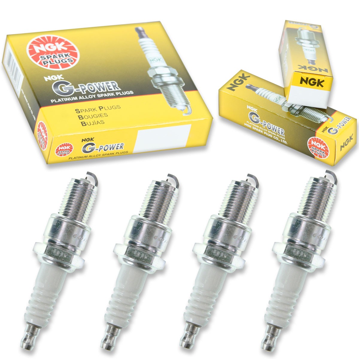 4 pcs NGK G-Power Spark Plugs for 1983-1984 Nissan Pulsar NX 1.5L L4 - wy