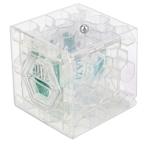 Educational Toy Jigsaw Puzzles 3D Cube Puzzle Money Maze Fun Brain Game Learning - Picture 5 of 10