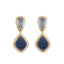 Blue Earrings Clip On Earrings for Women Non Pierced