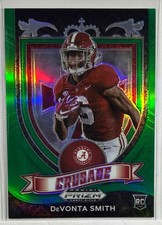 2021 Prizm Draft Picks Collegiate #165 DeVonta Smith Green Crusade Alabama