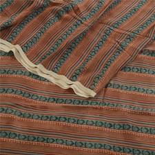 Sanskriti Vintage Multi Sarees Pure Georgette Silk Printed Sari 5Yd Craft Fabric