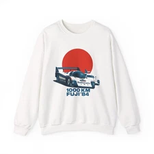 1984 Retro Group C Race Car Crewneck Sweatshirt 1000 KM Fuji Vintage Racing