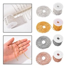 Paperclip Chains Link Hypoallergenic 10M for Jewelry Making Bracelet Anklet