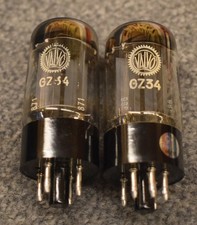 Valvo RZ34/5AR4 tubes x2. Vintage, rare. Test good. Best deal here! £129.99!