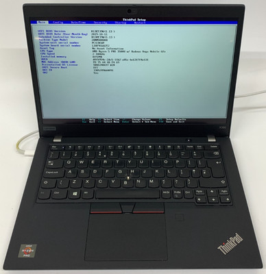 Lenovo ThinkPad X395 13'' Ryzen 5 PRO 8GB RAM 256GB NVMe Grade D GBR schwarz