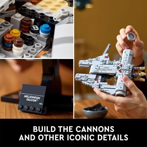 75375 Millennium Falcon Building Blocks W 10 Figures MOC - Picture 4 of 12