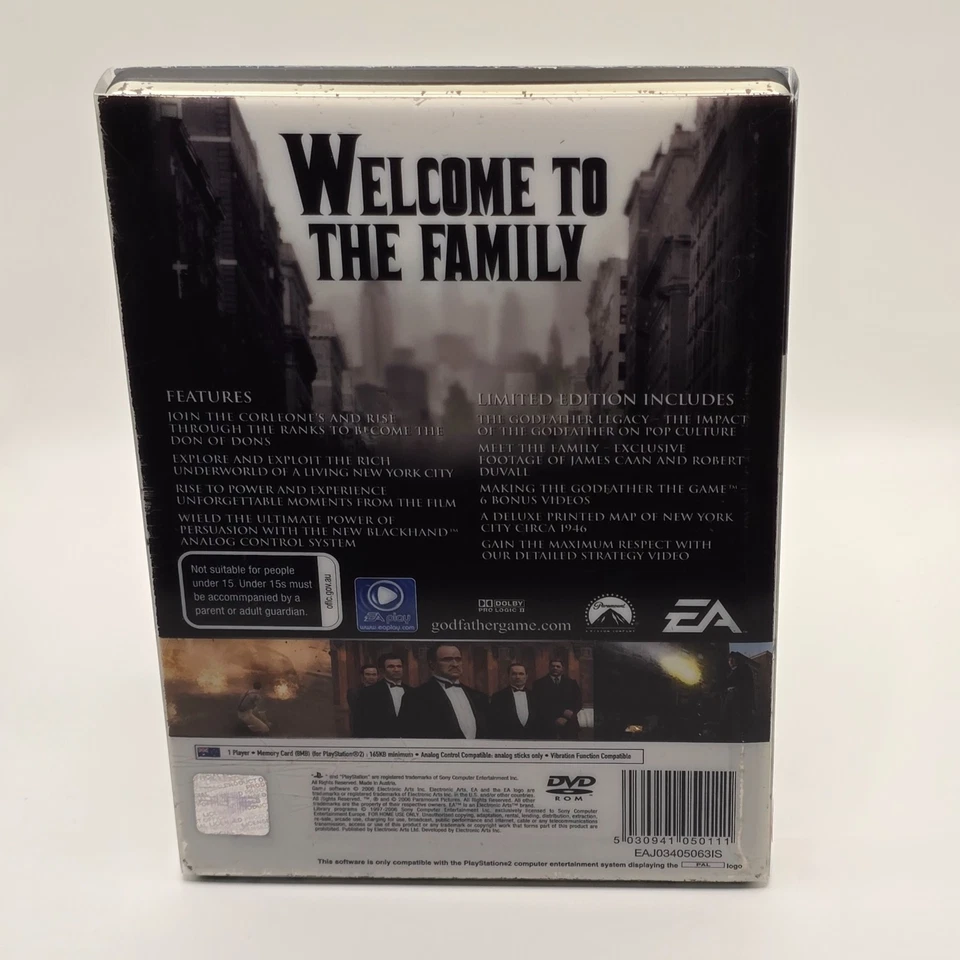 The Godfather, Limited Edition, PS2, CIB, PAL, Tested, Steelbook, PlayStation 2 - Image 2 of 4